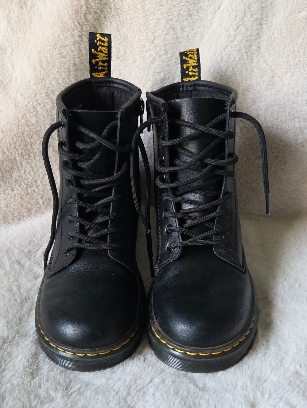 Doc Martens. Dr. Martens Black Zavala Boots- Girls Size 3 🖤💛